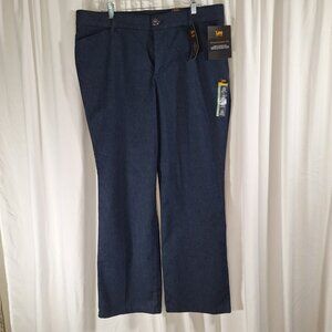 Lee NWT sz 18 Flex Motion Regular Fit Trouser Jeans (Mid Rise) Plus Dark Wash